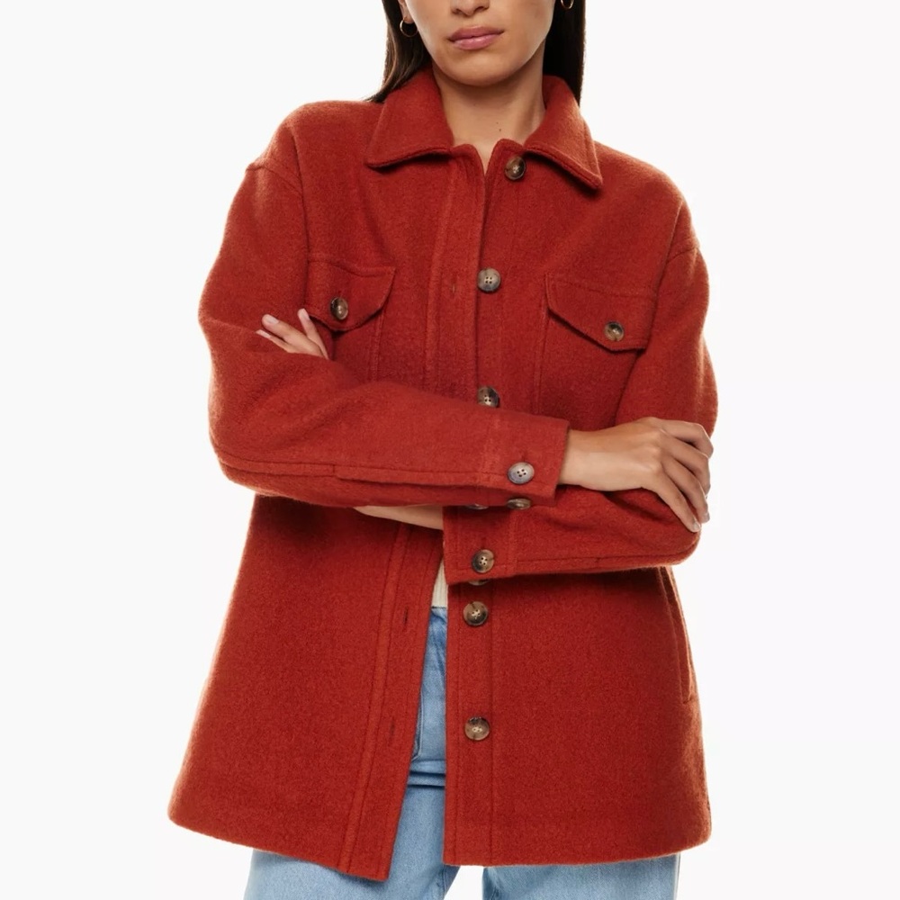 Wilfred Free - The Ganna™ Utility Shirt Jacket (Copper Red)